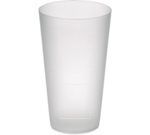 Frosted PP cup 550 ml